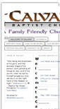 Mobile Screenshot of calvarybaptistarlington.org